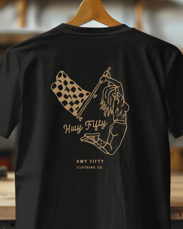 HWY Fifty Clothing Co. Logo Tee (front and back)