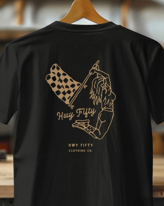 HWY Fifty Clothing Co. Logo Tee (front and back)
